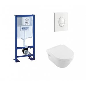 Grohe Pack Rapid SL + Cuvette Architectura D Villeroy + Plaque Blanche