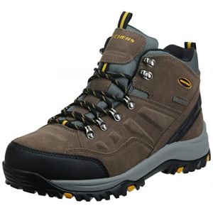 Skechers Men's Relment-Pelmo High Rise Hiking Boots, Brown (Khaki Khk), 9.5 UK 44 EU