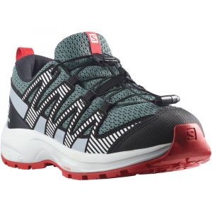 Salomon Chaussures De Randonnée Junior Xa Pro V8 EU 35 Stormy Weather / Zen Blue / Goji Berry