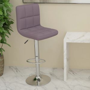 VidaXL Tabouret de bar Tissu Taupe - Taupe