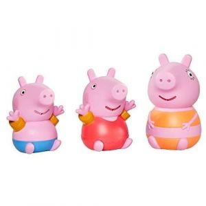 Tomy Toomies Peppa Pig, Mummy Pig, Eclabousseurs de Bain Peppa & George, Jouets de Bain pour bébés, Jouets de Bain pour Enfants, Accessoires de Bain, Convient aux Enfants de 18 Mois, 2, 3 et 4 Ans