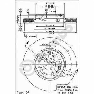 Image de Brembo 2 Disques de frein 09.8304.21