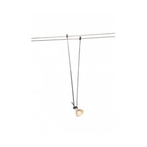 SLV TELESKOP, spot pour câble tendu, MR16, 21-52cm, chrome