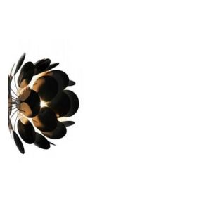 MARSET Discoc&oacute; A applique, noire/dor&eacute;e