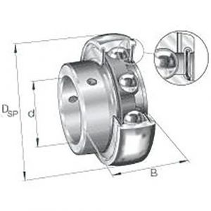 Ina FP - Roulement insert AY20 nppb id 20mm ad 47mm larg. 25mm