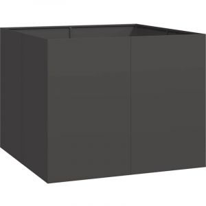 VidaXL Jardinière noir 100x100x80 cm acier