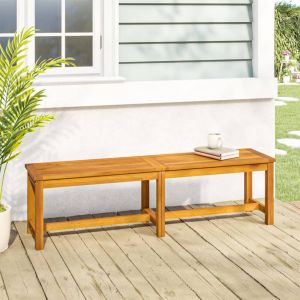 VidaXL Banc de jardin 150x35x45 cm bois massif d'acacia