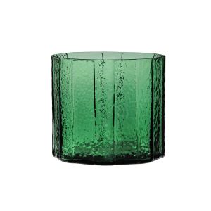 Vase rond en verre vert 23x20 cm Emerald - Hübsch