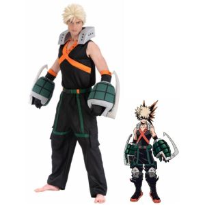 Ruedelafete Déguisement katsuki bakugo my hero academia homme - s - noir - générique c4617s
