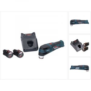 Bosch GOP 12V-28 Professional D&eacute;coupeur-ponceur sans fil Starlock Brushless + 2x Batteries 2,0 Ah + Chargeur
