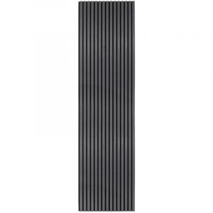 Panneau Latte Acoustique Murale Gris Anthracite Placage Décoratif 240cm x 60cm