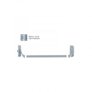Iseo Cavers 2 Supports IDEA barre + 1 mécanisme H/B + 1 gache et cales d'épaisseur ISEO - Gris - Non coupe feu - 9414000705