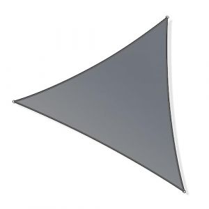 Toboli Voile d’ombrage Triangulaire 3,6x3,6x5,1m Protection Vent Soleil UV 30+ Auvent Jardin Balcon