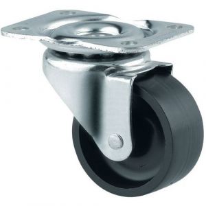 Roulette Pivotante En Nylon Force:120 Kg H Ht:83 Mm
