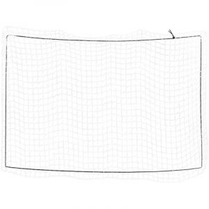 VidaXL Filet pour remorque avec corde élastique blanc 3,5x2,5 m pp