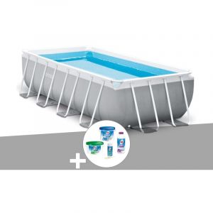 Intex Kit piscine tubulaire Prism Frame rectangulaire 4,88 x 2,44 x 1,07 m + Kit de traitement au chlore