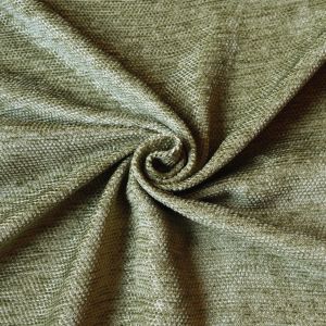 Tissu velours chenille vert qualit&eacute; si&egrave;ge - Mondial Tissus