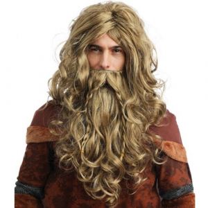 Ruedelafete Perruque et Barbe de Viking Luxe