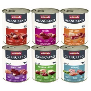Animonda GranCarno Original Adult 6 x 800 g - lot mixte 1 (6 vari&eacute;t&eacute;s)