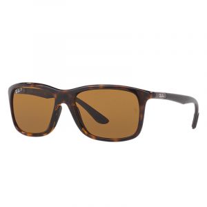 Ray-Ban Rb8352 Homme Sunglasses Verres: Marron Polarisés, Monture: Gris - RB8352 622183 57-18