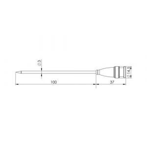 Greisinger GF 2T Sonde à piquer -70 à 250 °C sonde Pt1000