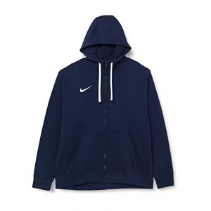 Nike Sweat à Capuche Fleece FZ Park 20 - Bleu Foncé/Blanc, pointure Large - Bleu - Taille Large