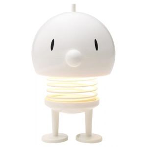 Hoptimist Figurine lampe LED nomade L blanc