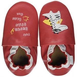 Robeez Powerfull Dino, Chausson Mixte bébé, Rouge, 18 EU