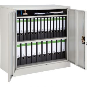 Image de TecTake Armoire métallique 3 niveaux - gris