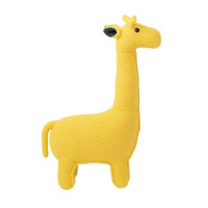 Peluche Mini-Girafe 100% Coton Jaune