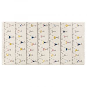 Image de Declikdeco Tapis Enfant Imprimé Clair Multicolore 80x150 cm MILLA