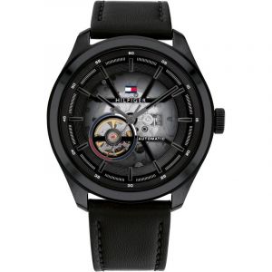 Image de Tommy Hilfiger Montre homme Montres OLIVER - 1791887 Bracelet Cuir Noir