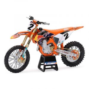 New Ray Moto Miniature de Collection - Moto Dirt Bike KTM 450 SX-F 2022 N°1 C. Webb - Modèle Réduit en Métal Moulé sous Pression - Jeux et Jouets pour Petits et Grands - Die Cast - A Partir de 3 Ans