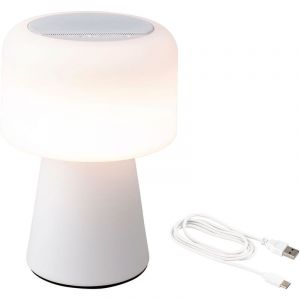 Lumineo Led Speaker (22,5 cm, Bluetooth, rechargeable, int&eacute;rieur/ext&eacute;rieur, blanc, IP44-90 lm, usb, Bla