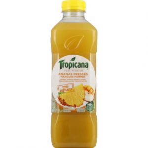 Image de Tropicana Jus Origine - Ananas, pomme, mangue - La bouteille de 1L