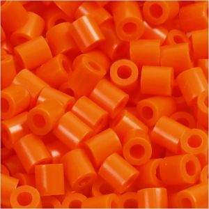 Creotime Perles à repasser Midi 5 mm - Orange transparent - 6000 pcs