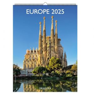 Calendrier Mural Déco 29x39 cm - 2025 - Draeger Paris