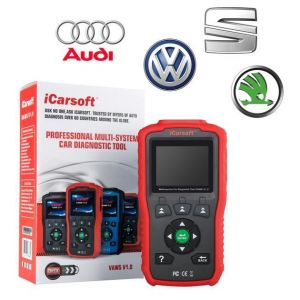 ICarsoft VAWS V1.0 - Valise Diagnostic VW Audi Seat Skoda - Outil Diagnostic Auto Pro - Lecture Défauts - Entretiens