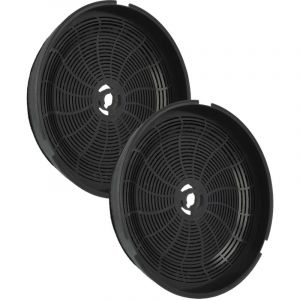 Vhbw 2x Filtres à charbon actif compatible avec Smeg KSED95NEE, KSED95AE, KT100BLE VICTORIA, KT100BLE, KSVV90NX, KSVV90NRA, KSED95XE hotte aspirante