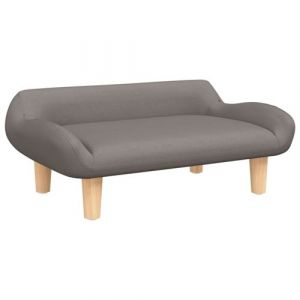 VidaXL Lit Pour Chien Taupe 70x40x24 Cm Tissu