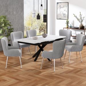 Canap&eacute; d'angle en U, canap&eacute; 4 places avec &eacute;clairage LED, port USB-C, 4 coussins, en velours, jaune