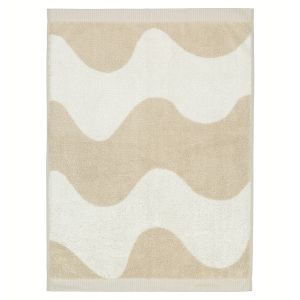 Marimekko Serviette Lokki beige-blanc 50x70 cm