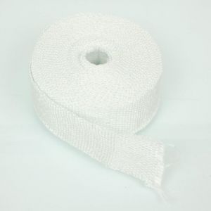 Sifam Bande Thermique &eacute;chappement 10M Blanche + 4 Fixations Largeur: 50mm - Ep: 1,5mm