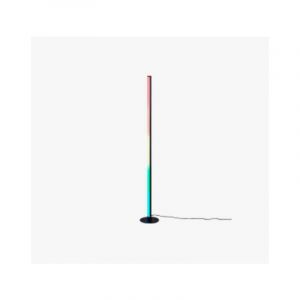 Reality LED Lampadaire Tendo R45711102, plastique noir mat, LED RGB 11 Watt incluse, télécommande, Dynamic Light, Sound Control