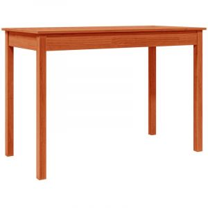 VidaXL Table à manger marron cire 110x55x75 cm bois massif de pin