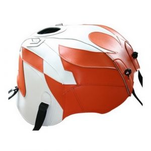 Bagster Tapis de réservoir blanc/damier orange (1486P) Aprilia 1000 Tuono/Factory