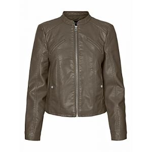 Image de Vero Moda Blouson court effet cuir Vert - Taille 34