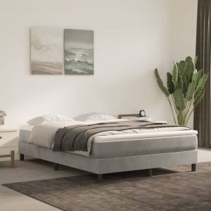 VidaXL Matelas de lit à ressorts ensachés Gris clair 140x190x20 cm Gris clair