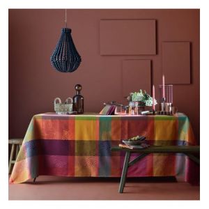 Nappe jacquard pur coton Mille rainures