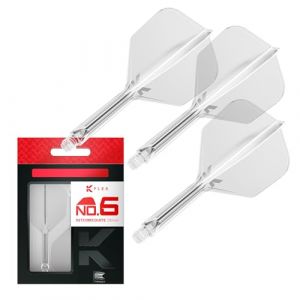 Target Darts K-Flex No.6 Flights et Shafts - Transparent Interm&eacute;diaire (26mm)